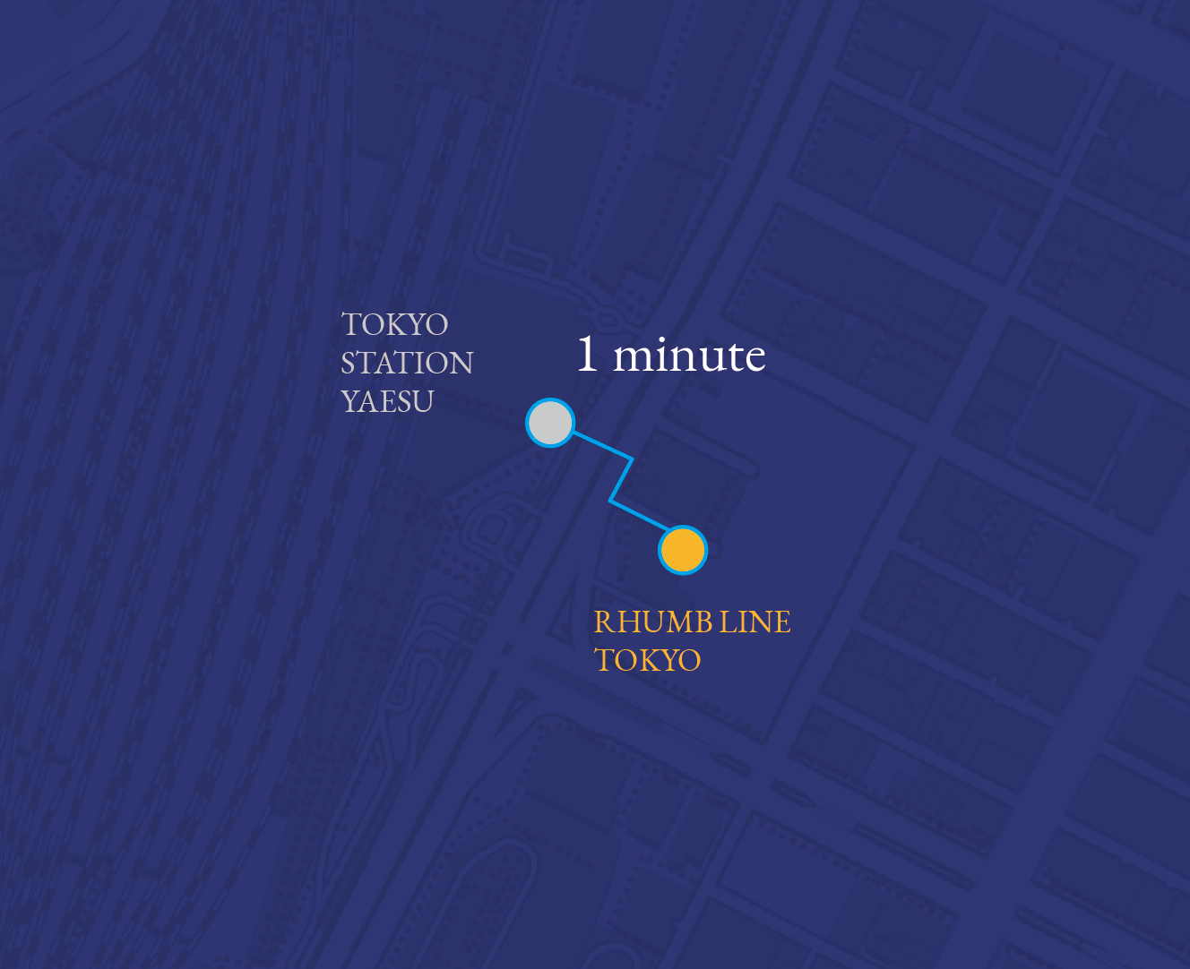 RHUMB LINE TOKYO Map